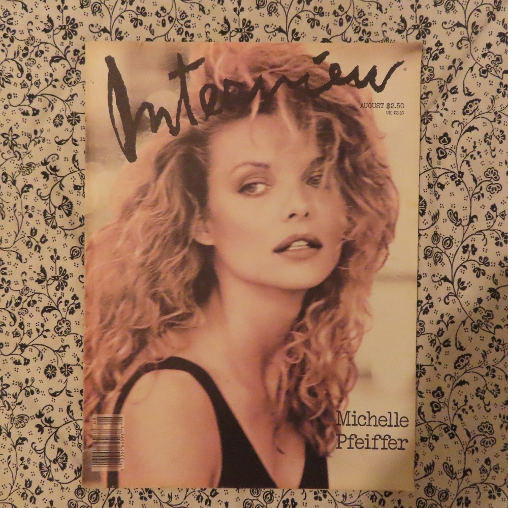 andy warhol interview magazine 1988 August Michelle Pfeiffer